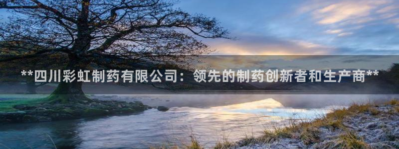ag九游会老哥俱乐部：**四川彩虹制药有限公司：领先的制药创新者和生产商**