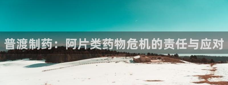 9游会老哥俱乐部：普渡制药：阿片类药物危机的责任与应对