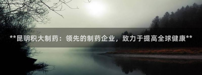 9游会老哥：**昆明积大制药：领先的制药企业，致力于提高全球健康**