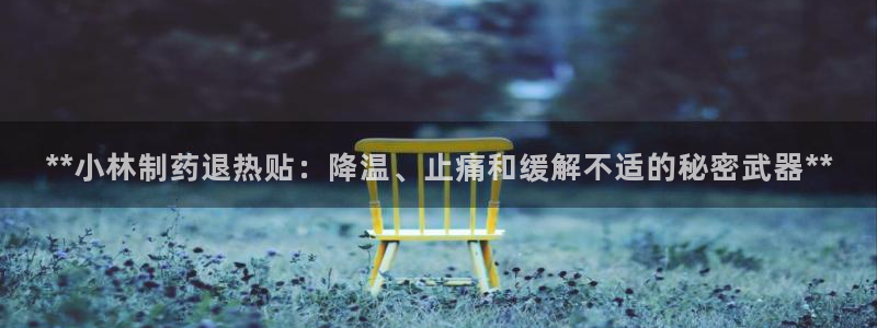 ag九游老哥俱乐部：**小林制药退热贴：降温、止痛和缓解不适的秘密武器**