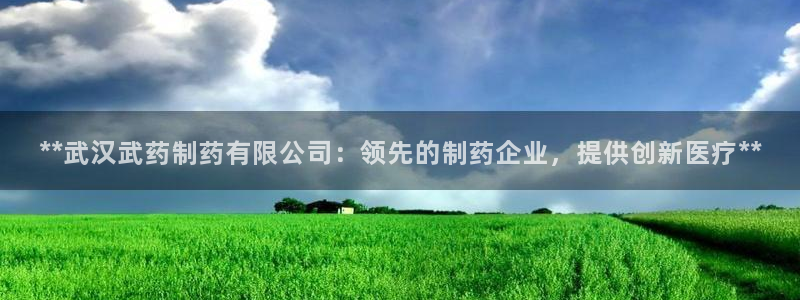 九游会老哥俱乐部必备的交流社区论坛：**武汉武药制药有限公司：领先的制药企业，提供创新医疗**