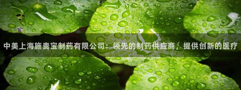 九游会老哥俱乐部官网首页论坛：中美上海施贵宝制药有限公司：领先的制药供应商，提供创新的医疗