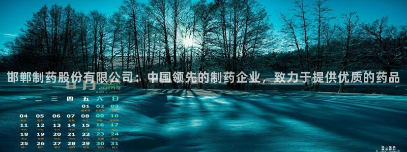 老哥俱乐部是干什么的啊：邯郸制药股份有限公司：中国领先的制药企业，致力于提供优质的药品