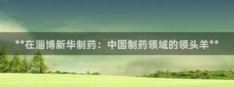 九游老哥俱乐部官网登录入口：**在淄博新华制药：中国制药领域的领头羊**