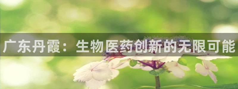 九游老哥俱乐部官网登录入口：广东丹霞：生物医药创新的无限可能