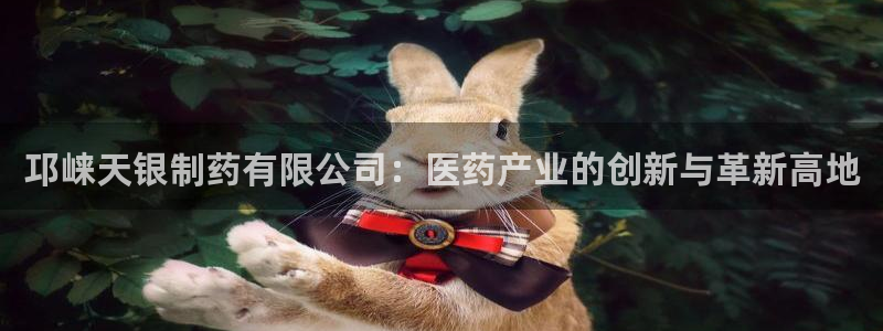 老哥吧九游会：邛崃天银制药有限公司：医药产业的创新与革新高地
