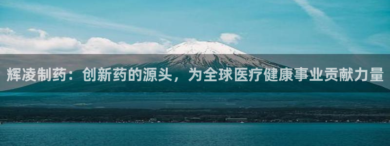 九游会老哥俱乐部：辉凌制药：创新药的源头，为全球医疗健康事业贡献力量