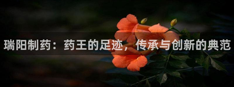 9游会老哥俱乐部：瑞阳制药：药王的足迹，传承与创新的典范