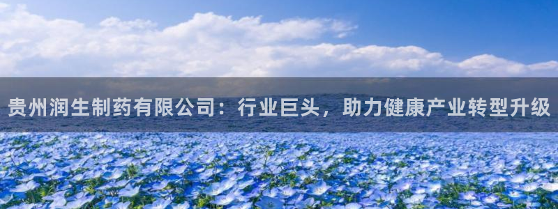 九游会老哥俱乐部：贵州润生制药有限公司：行业巨头，助力健康产业转型升级